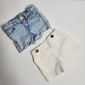 Cute Infant Toddler  2-piece Girls Shorts Bundle 18M and 2T